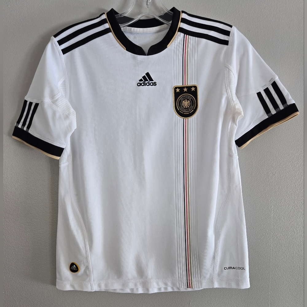 Germany 2010 Home Football Shirt Soocer Jersey‎ ADIDAS P41474 sz M Women